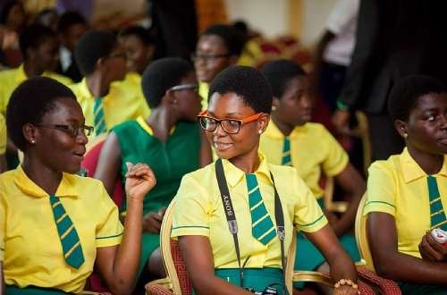 File photo: Some students of Wesley Girls SHS