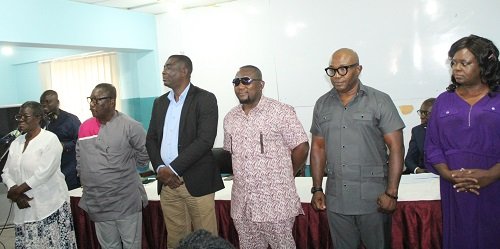 • Members of the Awards Committee from left are: Yaa Oforiwaa Asare-Peasah, Vance Azu, Andrew Edwin Arthur, John Vigah, Roger Quartey and Loretta Vanderpuye