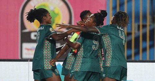 Hasaacas players celebrating a goal during last year's Women CAF Champions League tournament