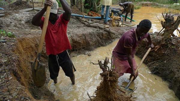 • Illegal mining is still rife in some areas