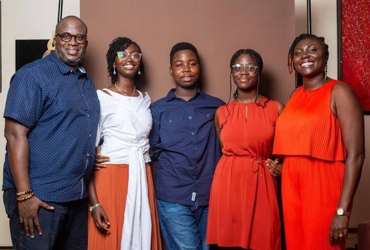 Mrs Nerquaye-Tetteh and family