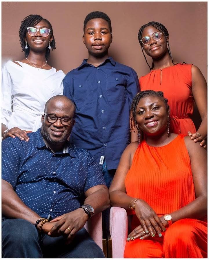 Mrs Nerquaye-Tetteh and family