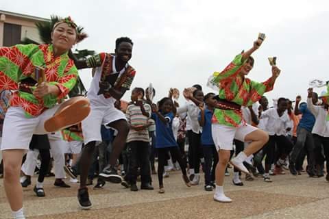 A Japanese dance move at the event