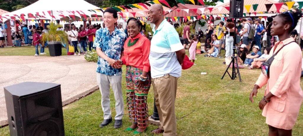 Japanese Ambassador(left) with Akosua Agyapong(middle) and one of the dignitaries at the event