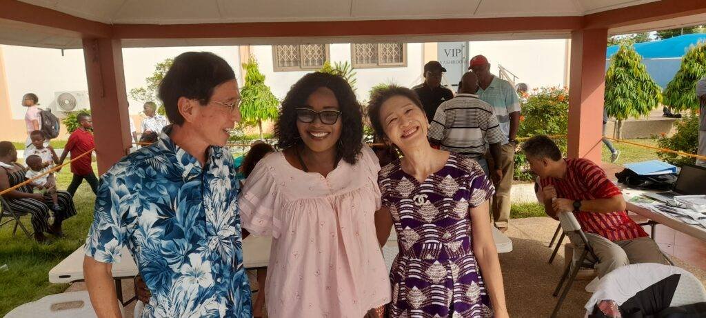 The Japanese Ambassador(left) interacting with some admirers at the event