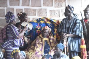 Yagbonwura with some chief at the Nayiri's palace