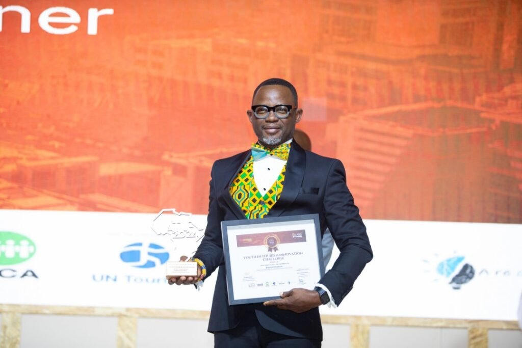  Francis Doku a Media Executive and COO of Digital Plugin Limited received the award on his behalf