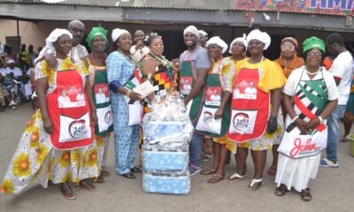 • Ms Sowah (third from left) with the competition winners Photo Victor A. Buxton