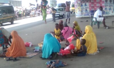 Pavement turned into a resting place for some people