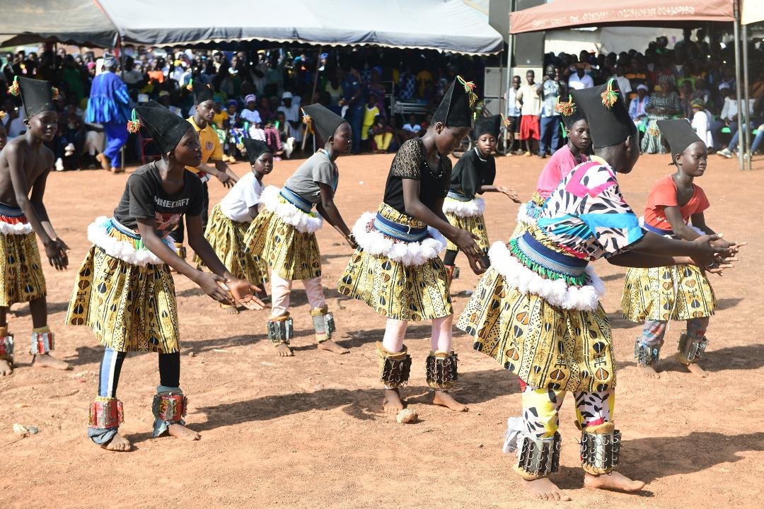 •A Konkomba cultural group performing