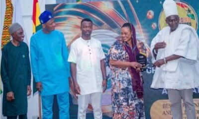 Alhaji Osman Abdel-Rahman, NGO officials and others at awards ceremony