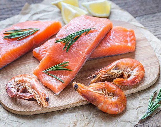 Intake of shrimps and salmon can prevent skin cancer