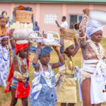 A cultural display by the children.