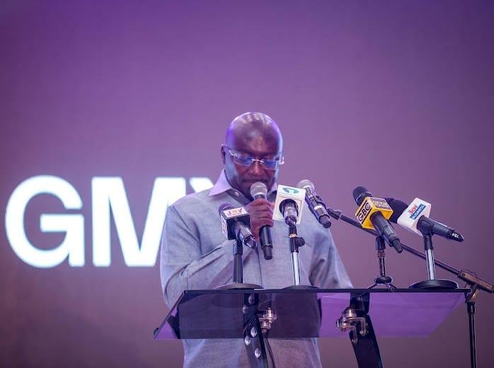 Dr Bawumia launching the GMX platform