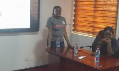 Mrs Enyonam Abiti making a presentation