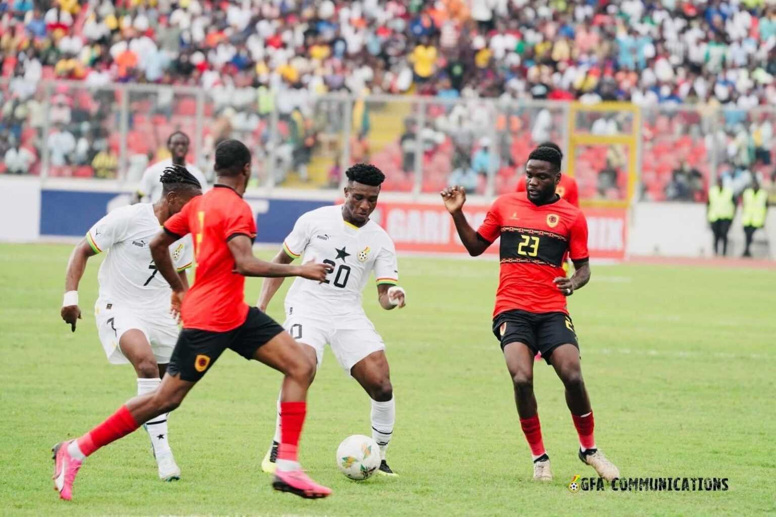 A scene from the Black Stars versus Angola AFCON qualifier in Ghana