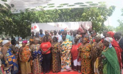 Ms Abla Dzifa Gomashie (middle) with other dignatories at the event. Photo; Stephanie Birikorang