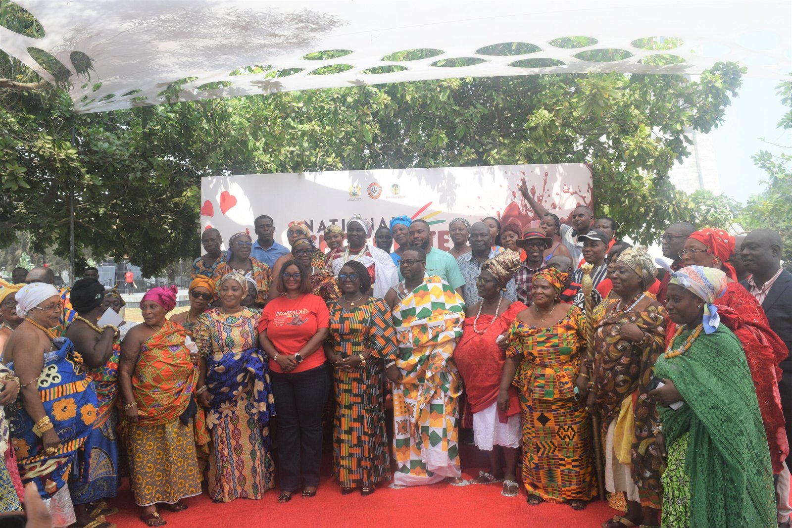 Ms Abla Dzifa Gomashie (middle) with other dignatories at the event. Photo; Stephanie Birikorang